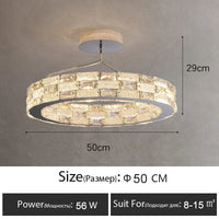 Plafonnier LED en cristal au design moderne - Luxe Illuminé | Marco Lucetti