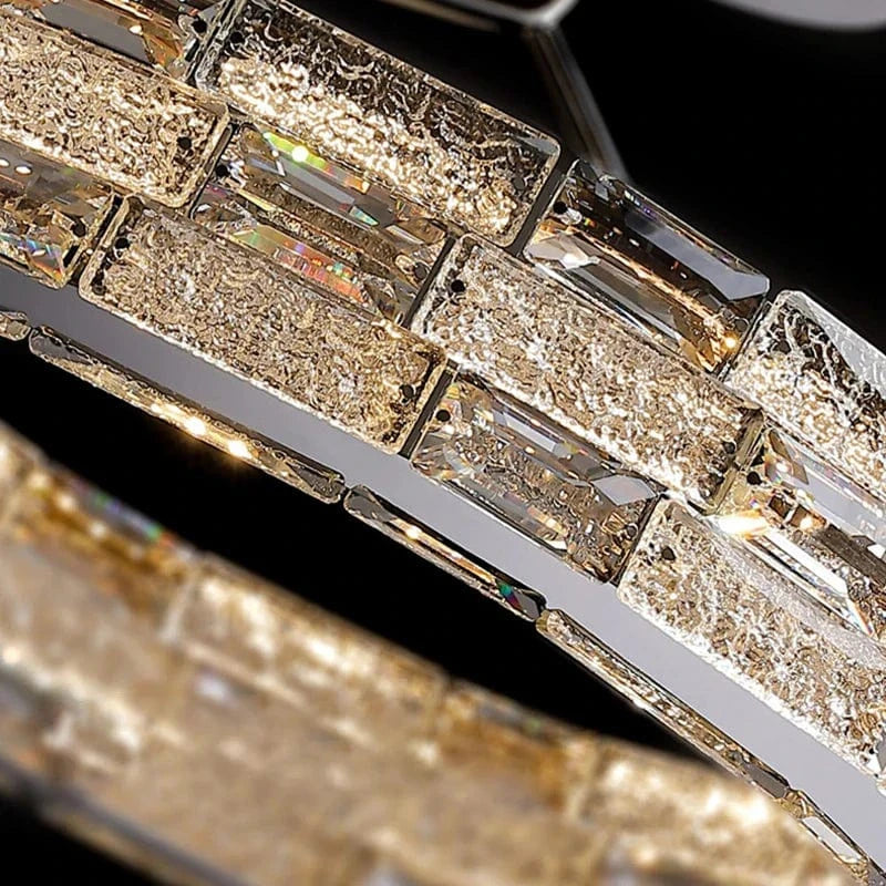 Plafonnier LED en cristal au design moderne - Luxe Illuminé | Marco Lucetti