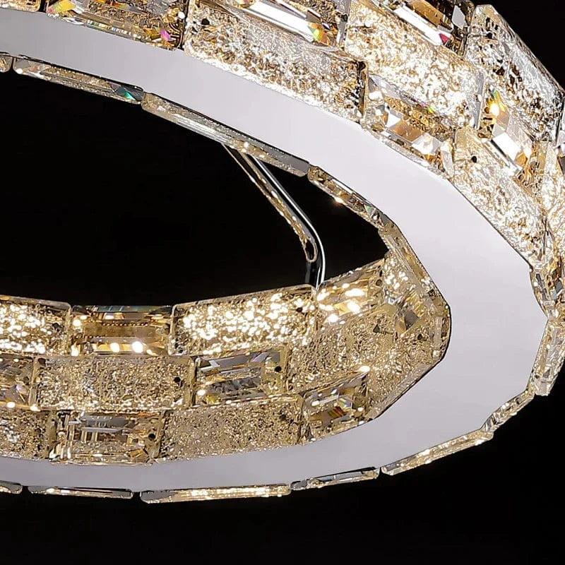 Plafonnier LED en cristal au design moderne - Luxe Illuminé | Marco Lucetti