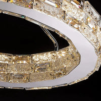 Plafonnier LED en cristal au design moderne - Luxe Illuminé | Marco Lucetti