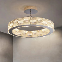 Plafonnier LED en cristal au design moderne - Luxe Illuminé | Marco Lucetti