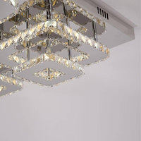 Plafonnier LED en cristal carré Square | Marco Lucetti