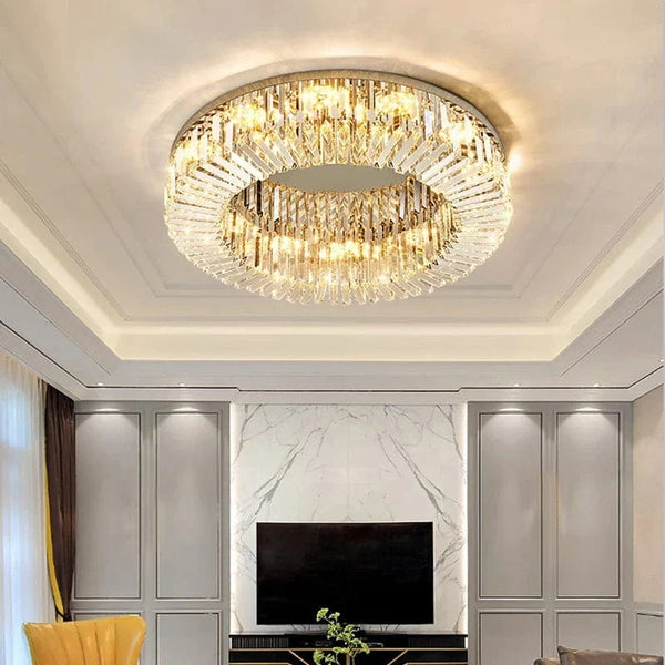 Plafonnier Led en cristal de luxe au design contemporain | Marco Lucetti