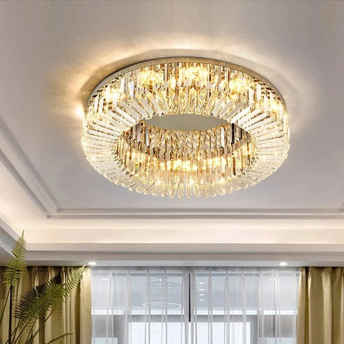 Plafonnier Led en cristal de luxe au design contemporain | Marco Lucetti