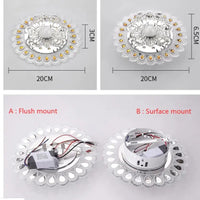 Plafonnier LED en Cristal Moderne pour Couloir, Allée et Porche | Marco Lucetti