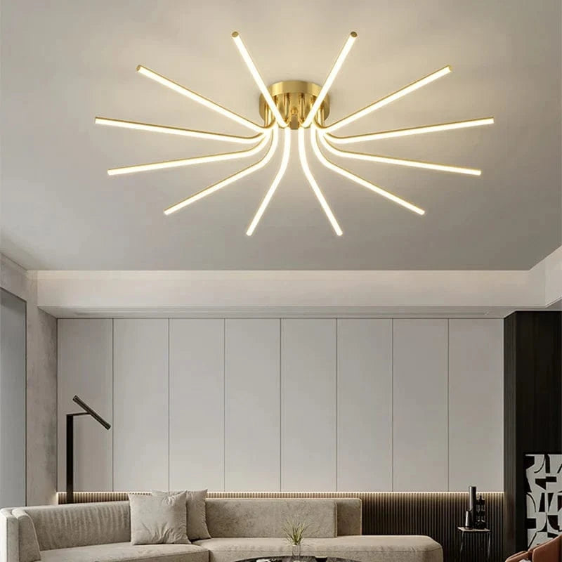 Plafonnier LED en cuivre au design contemporain | Marco Lucetti