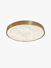 Plafonnier LED en Marbre - Design Moderne Cuivre Brossé | Marco Lucetti