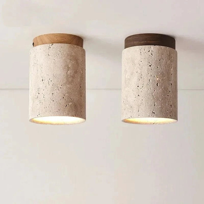 Plafonnier LED en marbre pour une entrée moderne | Marco Lucetti