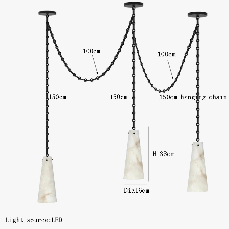Plafonnier LED en marbre sur mesure décoratif de luxe 2024 | Marco Lucetti