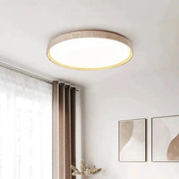 Plafonnier Led en pierre - Design Noyer Bûche - Éclairage Rétro | Marco Lucetti