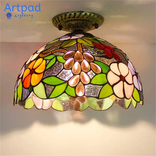 Plafonnier Led en verre design avec ampoule 7W E27 | Marco Lucetti