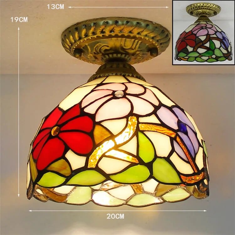 Plafonnier Led en verre design avec ampoule 7W E27 | Marco Lucetti A