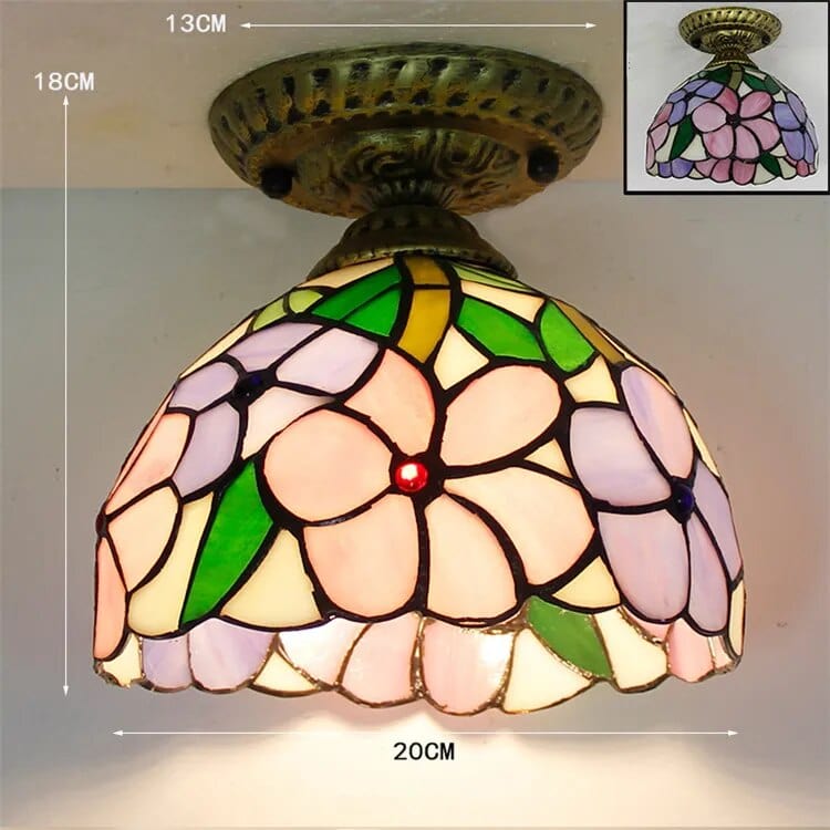 Plafonnier Led en verre design avec ampoule 7W E27 | Marco Lucetti B