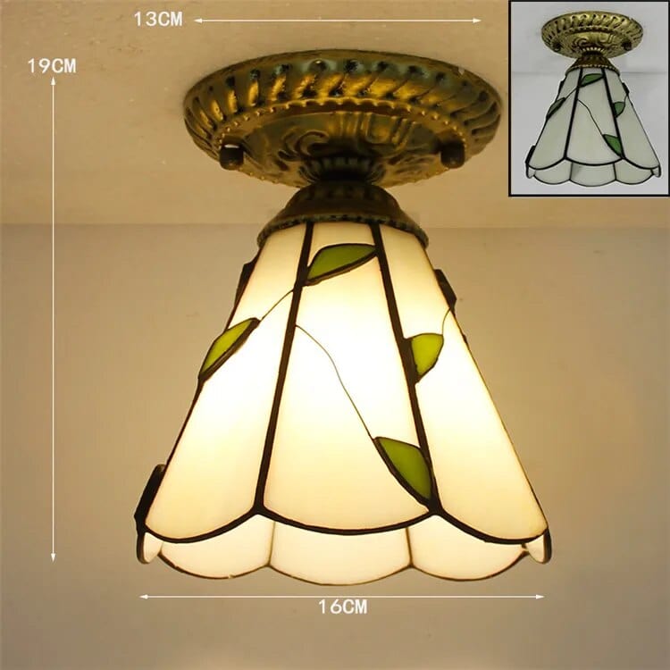 Plafonnier Led en verre design avec ampoule 7W E27 | Marco Lucetti D