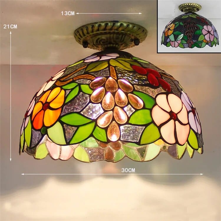 Plafonnier Led en verre design avec ampoule 7W E27 | Marco Lucetti G