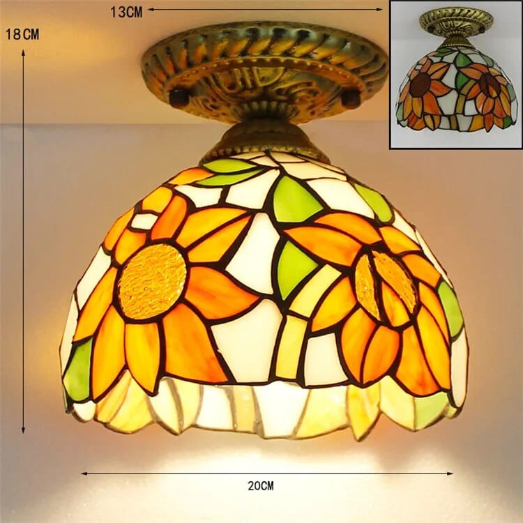 Plafonnier Led en verre design avec ampoule 7W E27 | Marco Lucetti N