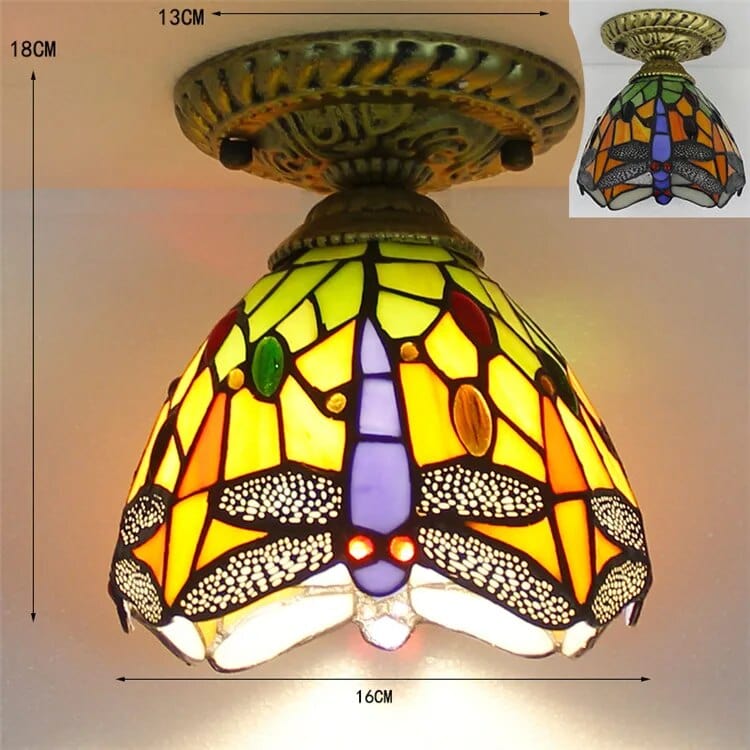 Plafonnier Led en verre design avec ampoule 7W E27 | Marco Lucetti O