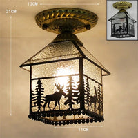 Plafonnier Led en verre design avec ampoule 7W E27 | Marco Lucetti P