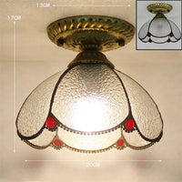 Plafonnier Led en verre design avec ampoule 7W E27 | Marco Lucetti R.