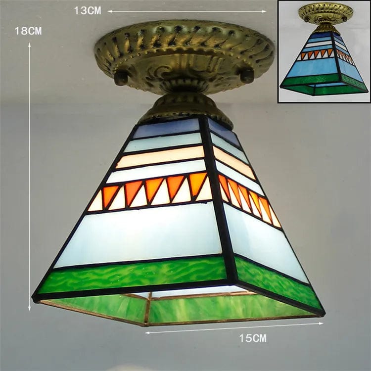 Plafonnier Led en verre design avec ampoule 7W E27 | Marco Lucetti U