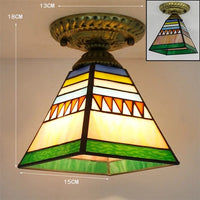 Plafonnier Led en verre design avec ampoule 7W E27 | Marco Lucetti V