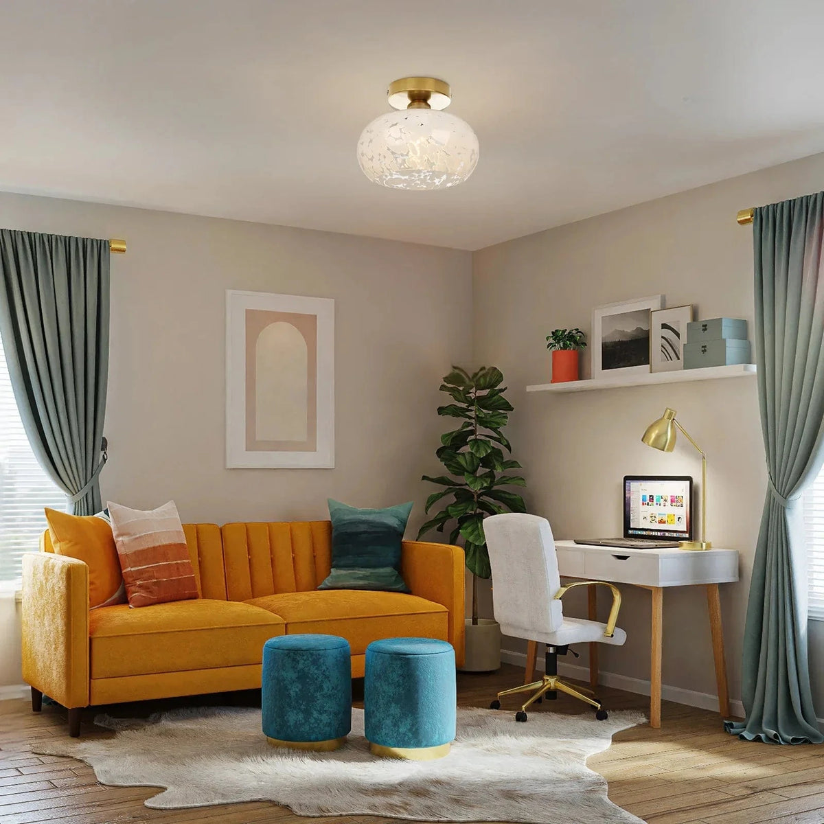 Plafonnier LED en verre design | Marco Lucetti