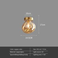 Plafonnier LED en verre design | Marco Lucetti E / Sans ampoule