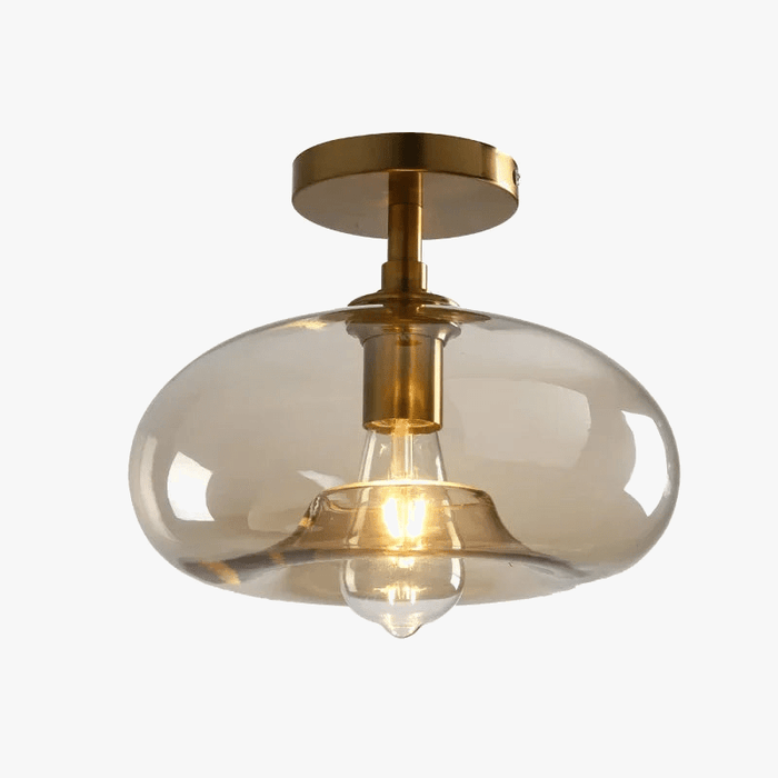 Plafonnier LED en verre design minimaliste moderne pour intérieur - Luxe Illuminate | Marco Lucetti