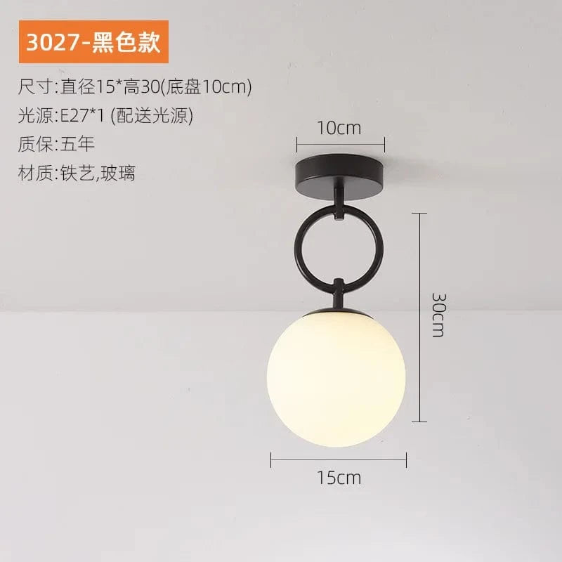 Plafonnier LED en verre moderne de qualité supérieure Nordikraft | Marco Lucetti Noir