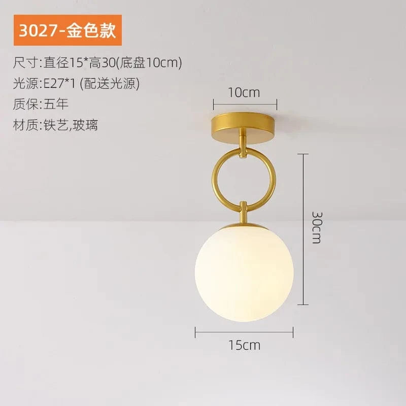 Plafonnier LED en verre moderne de qualité supérieure Nordikraft | Marco Lucetti Or