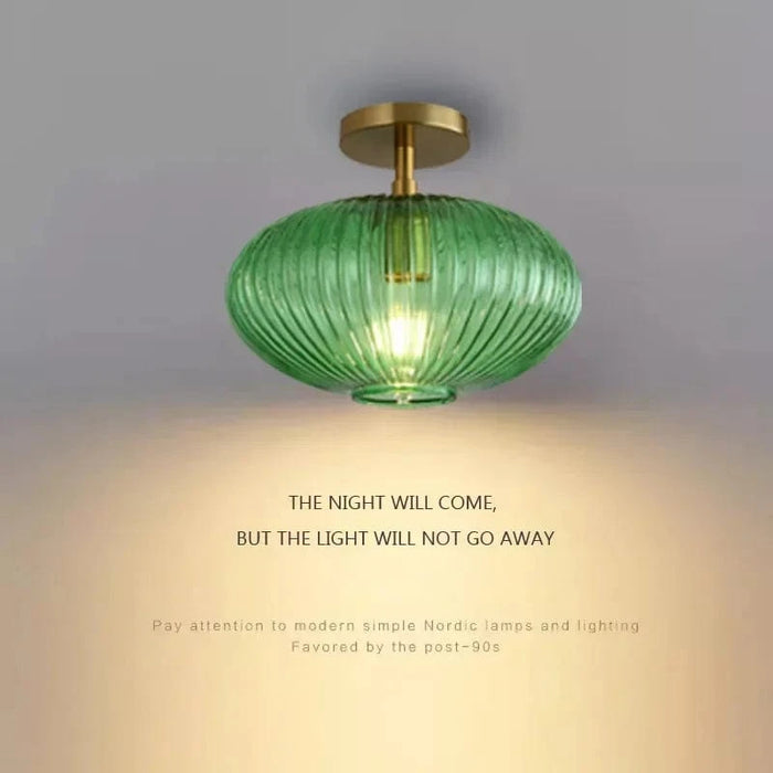 Plafonnier LED en verre nordique minimaliste pour un style moderne | Marco Lucetti