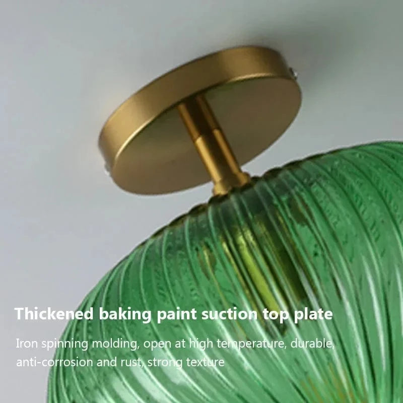 Plafonnier LED en verre style nordique minimaliste pour intérieur - Collection Nordik Glow | Marco Lucetti