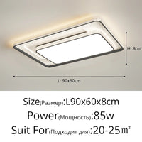 Plafonnier LED encastré design moderne nordique