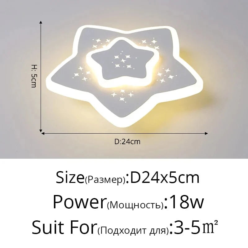 Plafonnier LED encastré acrylique Starlight pour balcon | Marco Lucetti Style B D24x5cm 18W / Blanc froid