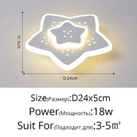 Plafonnier LED encastré acrylique Starlight pour balcon | Marco Lucetti Style B D24x5cm 18W / Blanc froid