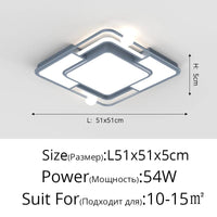 Plafonnier LED Encastré Carré Moderne et Créatif | Marco Lucetti