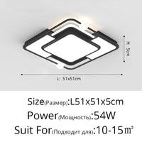 Plafonnier LED Encastré Carré Moderne et Créatif | Marco Lucetti