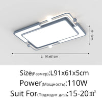 Plafonnier LED Encastré Carré Moderne et Créatif | Marco Lucetti