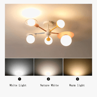 Plafonnier LED Enfant Cartoon - Lustre Nordique en Verre pour Chambre de Prince ou Princesse | Marco Lucetti Lustre coloré / C.A. 220 V-240 V / 3 Température de couleur