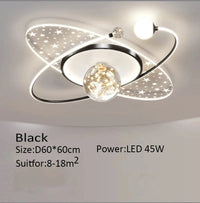 Plafonnier LED Enfant Fun | Marco Lucetti C Noir / 3 couleurs modifiables