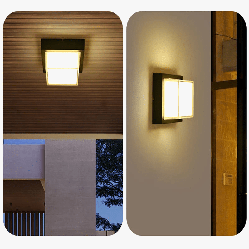 Plafonnier LED étanche pour extérieur - Idéal pour balcon, jardin, cour, carré ou rond | Marco Lucetti