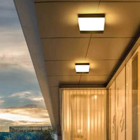 Plafonnier LED étanche pour extérieur - Idéal pour balcon, jardin, cour, carré ou rond | Marco Lucetti