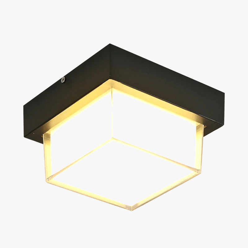 Plafonnier LED étanche pour extérieur - Idéal pour balcon, jardin, cour, carré ou rond | Marco Lucetti