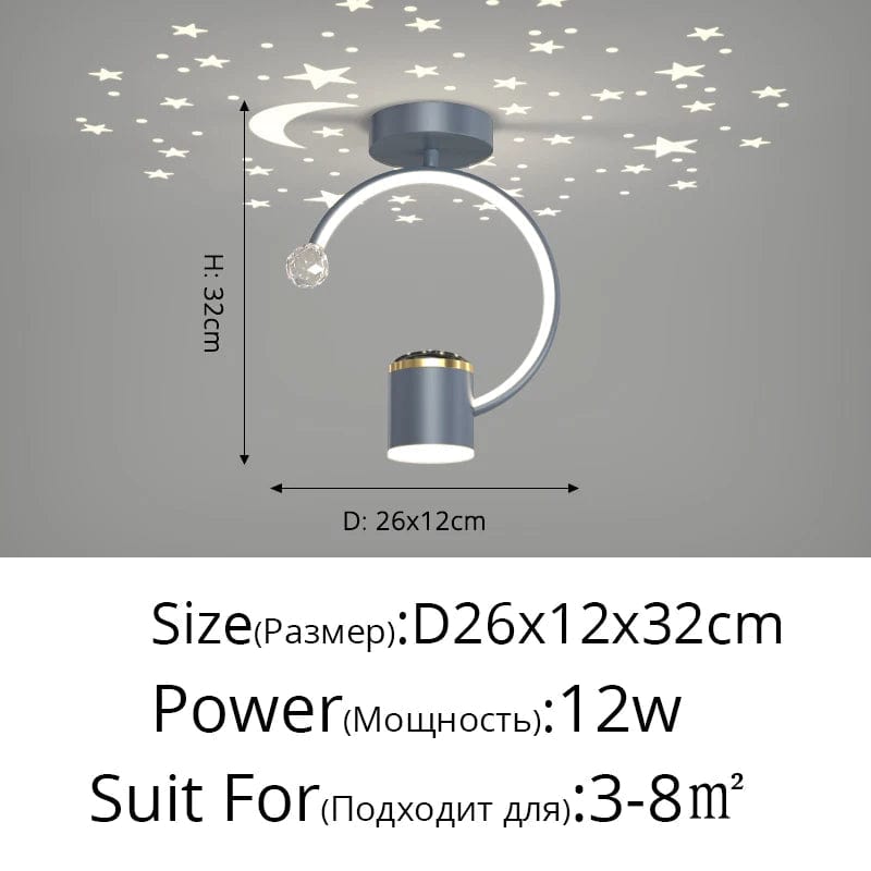 Plafonnier LED Étoilé : Design Exclusif | Marco Lucetti