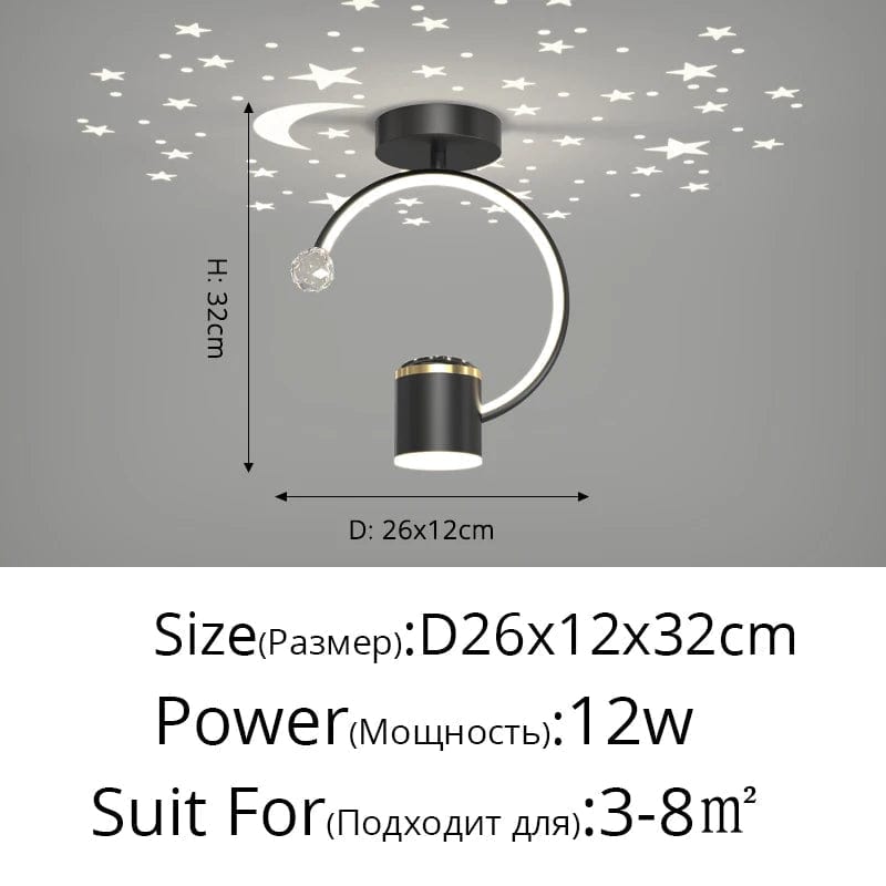 Plafonnier LED Étoilé : Design Exclusif | Marco Lucetti