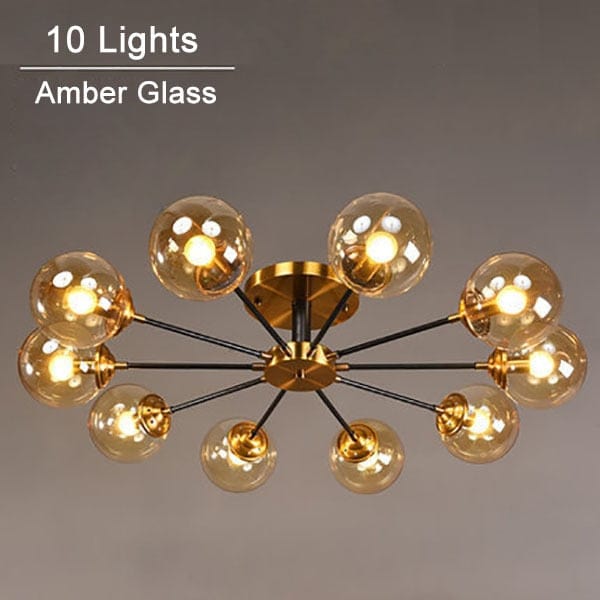 Plafonnier LED Étoilé Iraide | Marco Lucetti 10 lampes - Ambre / Chaude