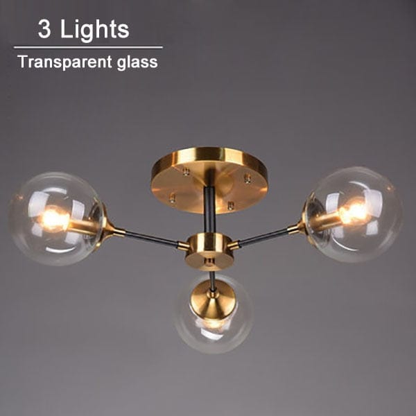 Plafonnier LED Étoilé Iraide | Marco Lucetti 3 lampes - Transparent / Chaude