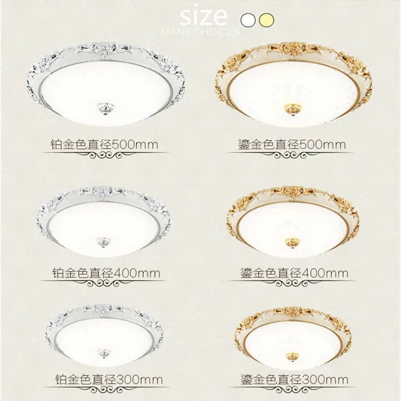 Plafonnier LED européen rond Glass-Design | Marco Lucetti