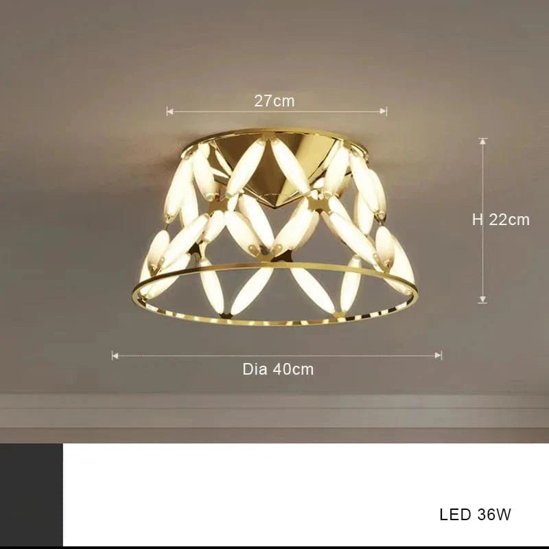 Plafonnier LED Fantaisie, Design Minimaliste et Moderne | Marco Lucetti Plafond 40cm / Chrome / Intensité variable