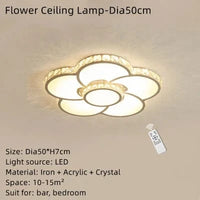 Plafonnier LED Fleur Chaude Romantique - Design Moderne et Éclairage Décoratif | Marco Lucetti Diamètre50cm / Lumière variable